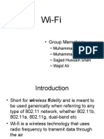 Wi-Fi: - Group Memebers