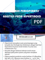 Managemen Perioperatif Anestesi Pada Hipertiroid