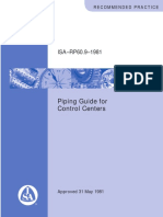 Piping Guide For Control Centers: ISA-RP60.9-1981