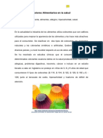 DATOS-Colores Alimentarios en La Salud