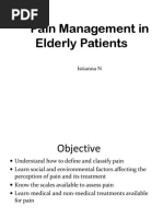 Bhs Pain Management in Elderly