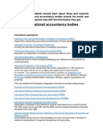 International Accountancy Bodies