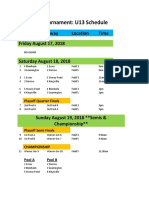 U13 2018 Teams