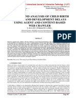 A Study and Analysis of Child Birth Defect and Development Delays Using Agent and Content-Based Web Crawler