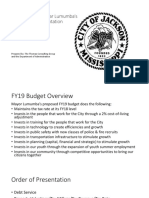 Mayor Chokwe Antar Lumumba's FY19 Budget Presentation