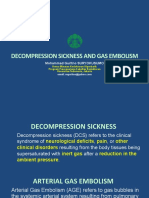 Decompression Sickness and Gas Embolism: Mohammad Guritno SURYOKUSUMO