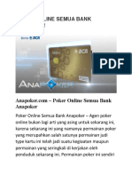 Poker Online Semua Bank Anapoker