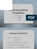 Kurikulum Dalam Pendidikan