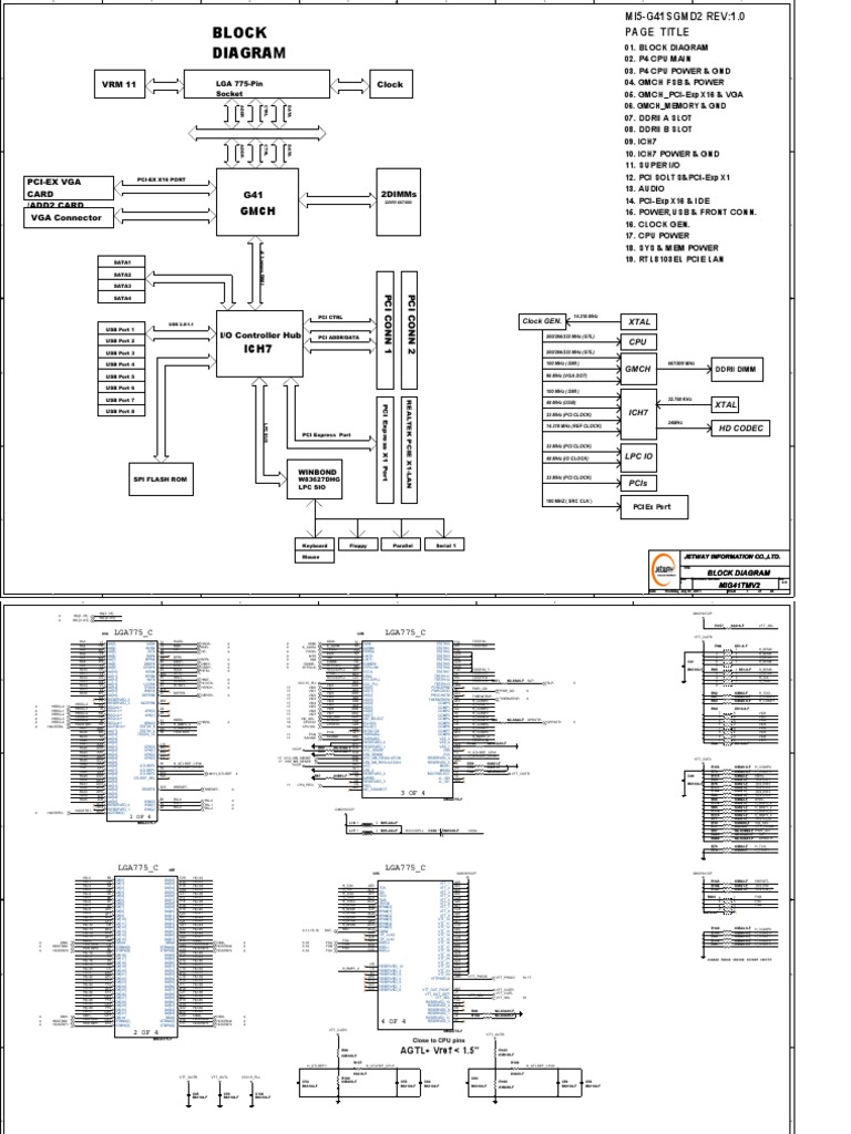 Jetway Mig41tmv2 Rev 2.0 SCH PDF Computer Networking Computer Engineering