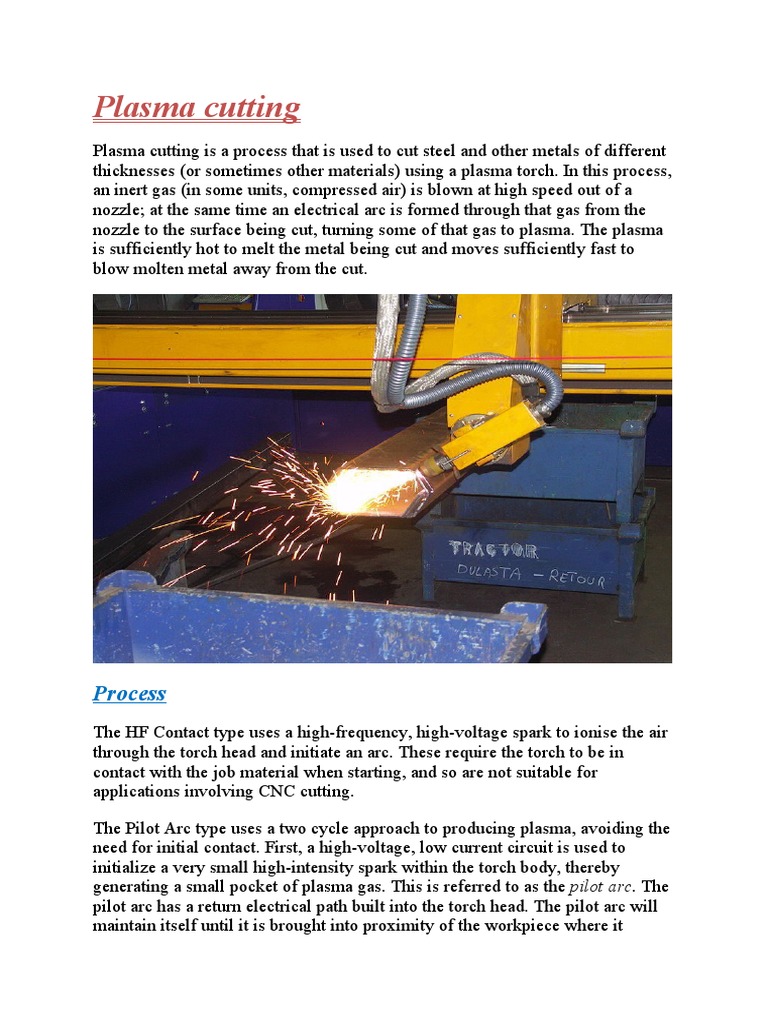 Plasma Cutting PDF Electrical Equipment Electronics