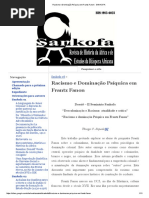 Racismo e Dominação Psíquica Em Frantz Fanon - Thiago C. Sapede