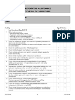 F32 Preventative Maintenance Technical Data Schedules: Activity Type of Service Last Amendment Date:30/09/15 A B C D E