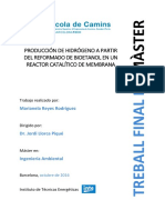 Producción de Hidrógeno A Partir Del Reformado de Bioetanol en Un Reactor Catalítico de Membrana