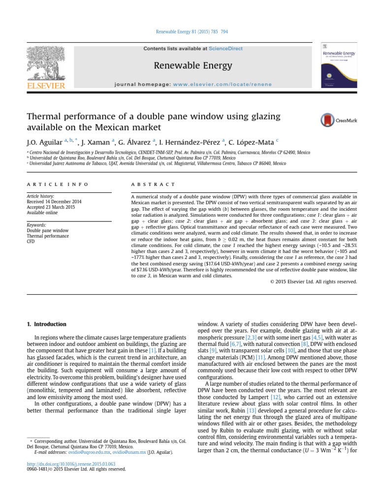 Double Pane Performance | PDF | Window | Heat Transfer