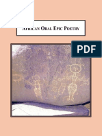 African Oral Epic Poetry Praising The Deeds of A Mythic Hero PDF