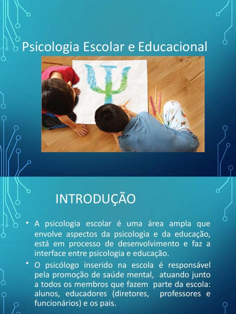 Psicologia Educacional, Escolar | PDF | Psicologia Educacional | Psicologia