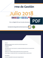Informe de Gestión - Julio 2018