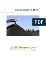 El Carbon en Espana en 2016
