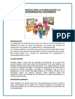 Enfoque Didactico para La Globalización y La Interdiscipinaridad Del Conocimiento