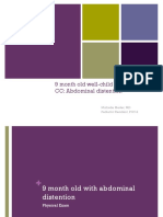 9 Month Old Well-Child Check CC: Abdominal Distention: Michelle Meder, MD Pediatric Resident, PGY-2