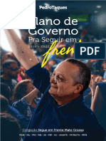 Plano de Governo Pedro Taques 2018 Mato Grosso