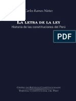 La Letra de La Ley. Historia de Las Constituciones Del Peru - TC