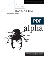 Esapi4php Core 1.0a Install Guide