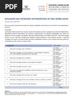 Ficha de Avaliação IVCF-20 para Idosos | PDF | Índice de massa corporal ...