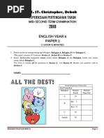 English PSR Paper 2 | PDF | Question | Reading Comprehension