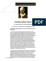 Pascendi Dominici Gregis on Modernist Doctrines