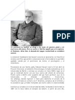 Husserl La Fenomenología