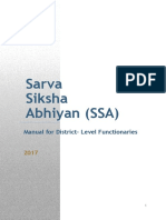 Sarva Siksha Abhiyan (SSA) : Manual For District-Level Functionaries