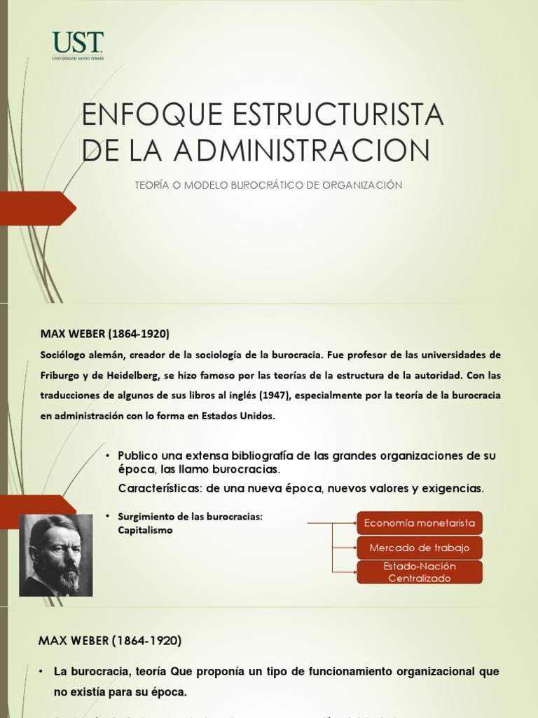 Enfoque Estructurista de La Administracion | PDF | Burocracia | Max Weber