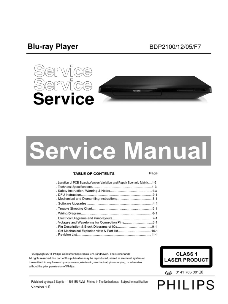 Blu-ray Disc/ DVD player BDP2100/12