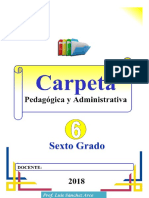 Carpeta pedagogica 2018