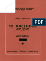 Henk Badings - 12 Preludios para Guitarra Revision y Digitacion de Angelo Gilardino Edicion Berben PDF