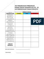 Borang Pemarkahan Perbarisan