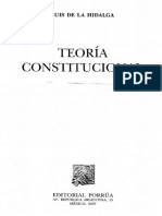 Teoría Constitucional, Luis de La Hidalga