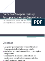 Cuidados Preoperatorios y Postoperatorios en Ginecologia