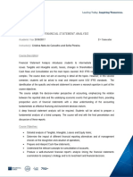Syllabus Financial Statement Analysis 2017 PDF