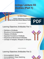 Immunology Lecture 03 - Antibodies Part 1 - 2018