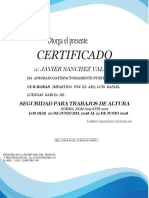 JAVIER SANCHEZ VALDIVIA Certificado Alturas