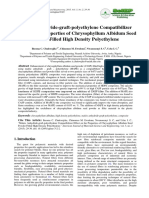 Maleic Anhydride-graft-polyethylene Compatibilizer Effect on the Properties of Chrysophyllum Albidum Seed Powder Filled High Density Polyethylene