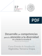 Desarrollo de Compet para Atención A La Diversisdad PDF