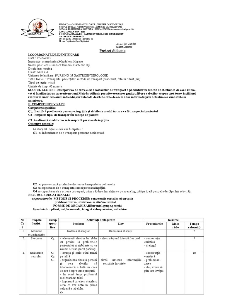 Plan de Lectie Magda | PDF