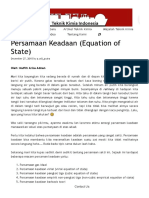 Persamaan Keadaan (Equation of State) - Teknik Kimia Indonesia
