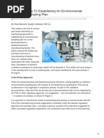 3 Prerequisites To Establishing An Environmental Monitoring Sampling Plan