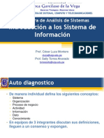 Análisis de Sistemas: Dato-Info-Conocimiento