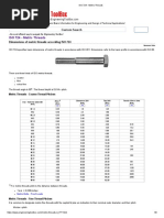 Austain Technical Information Sheet Metric Pitch Table