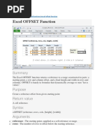 Excel Offset Function With Examples